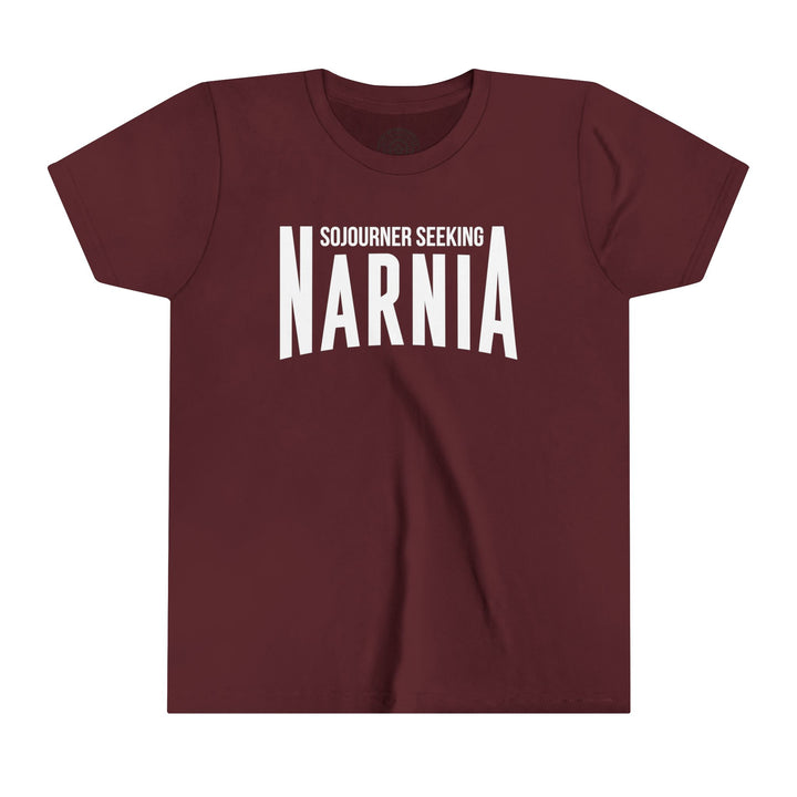 Sojourner Seeking Narnia Youth T-Shirt Kids clothes Maroon S 