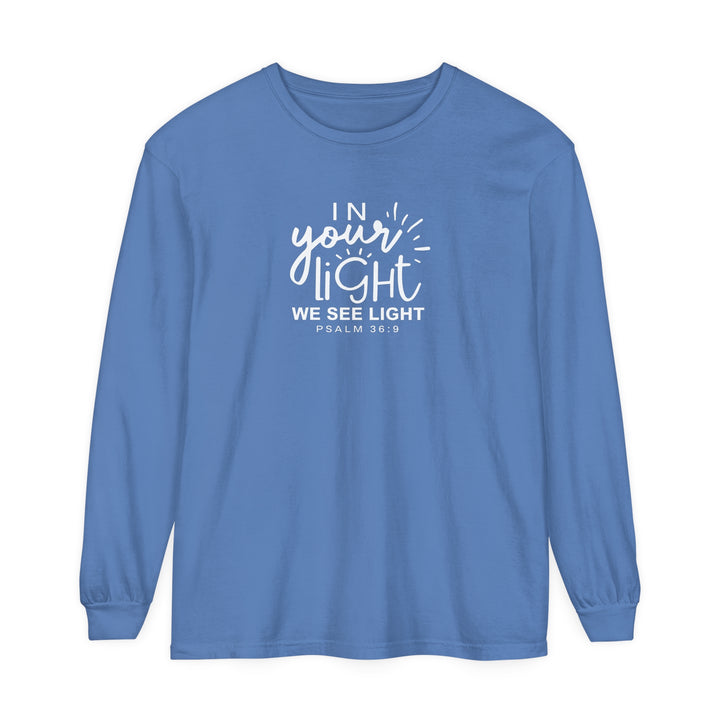 In Your Light Long Sleeve Shirt Long-sleeve Flo Blue S 