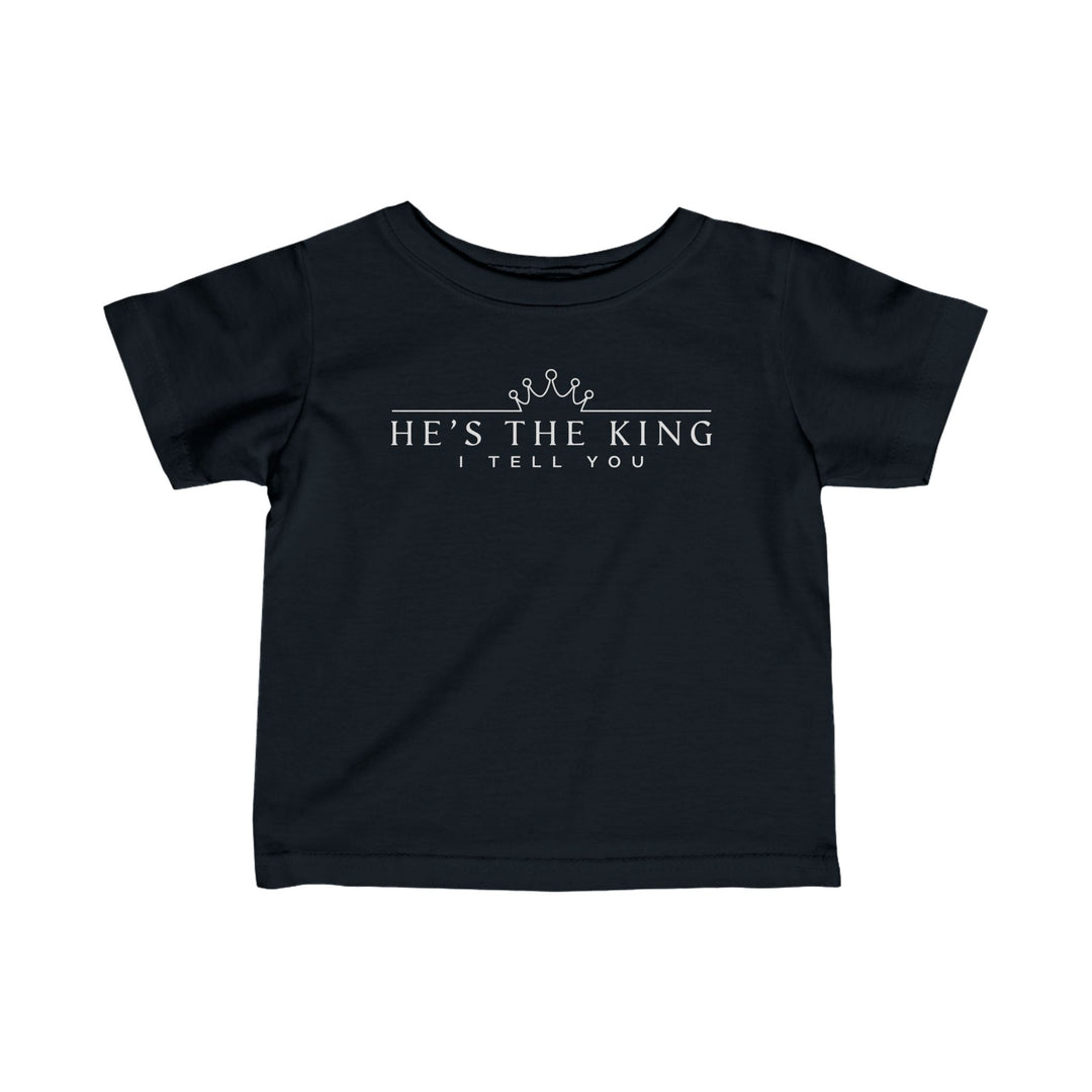 He's The King Baby Tee Kids clothes Black 6M 