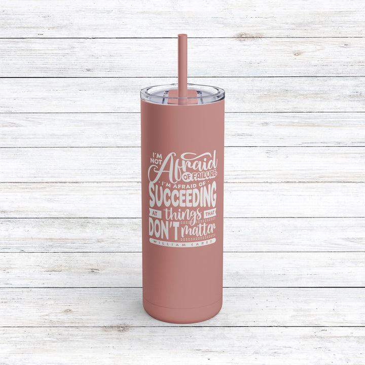 Christian Tumbler Things That Don't Matter Mug Dusty Rose 20oz Matte