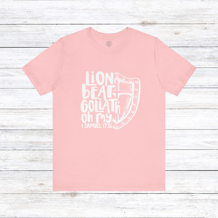 Lion Bear Goliath Oh My Unisex T-Shirt T-Shirt Pink S 