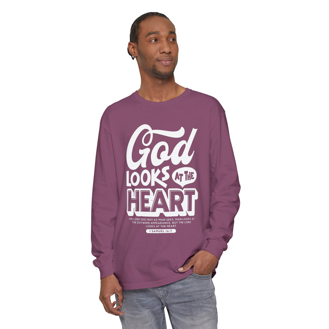 God Looks At The Heart Long Sleeve Shirt Long-sleeve   