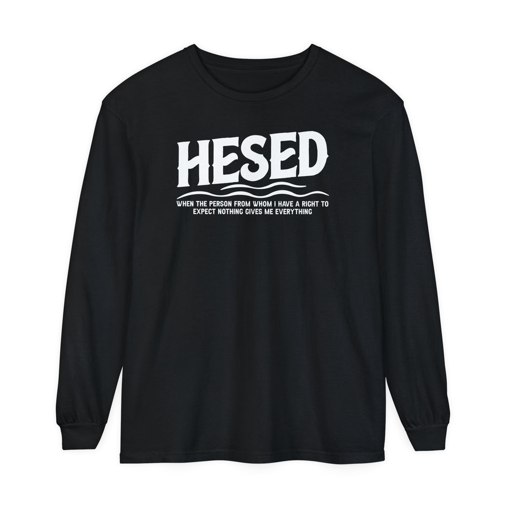 Hesed Everything Long Sleeve Shirt Long-sleeve Black S 