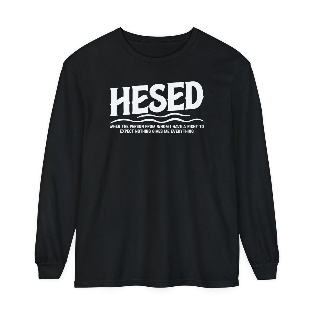 Hesed Everything Long Sleeve Shirt Long-sleeve Black S 