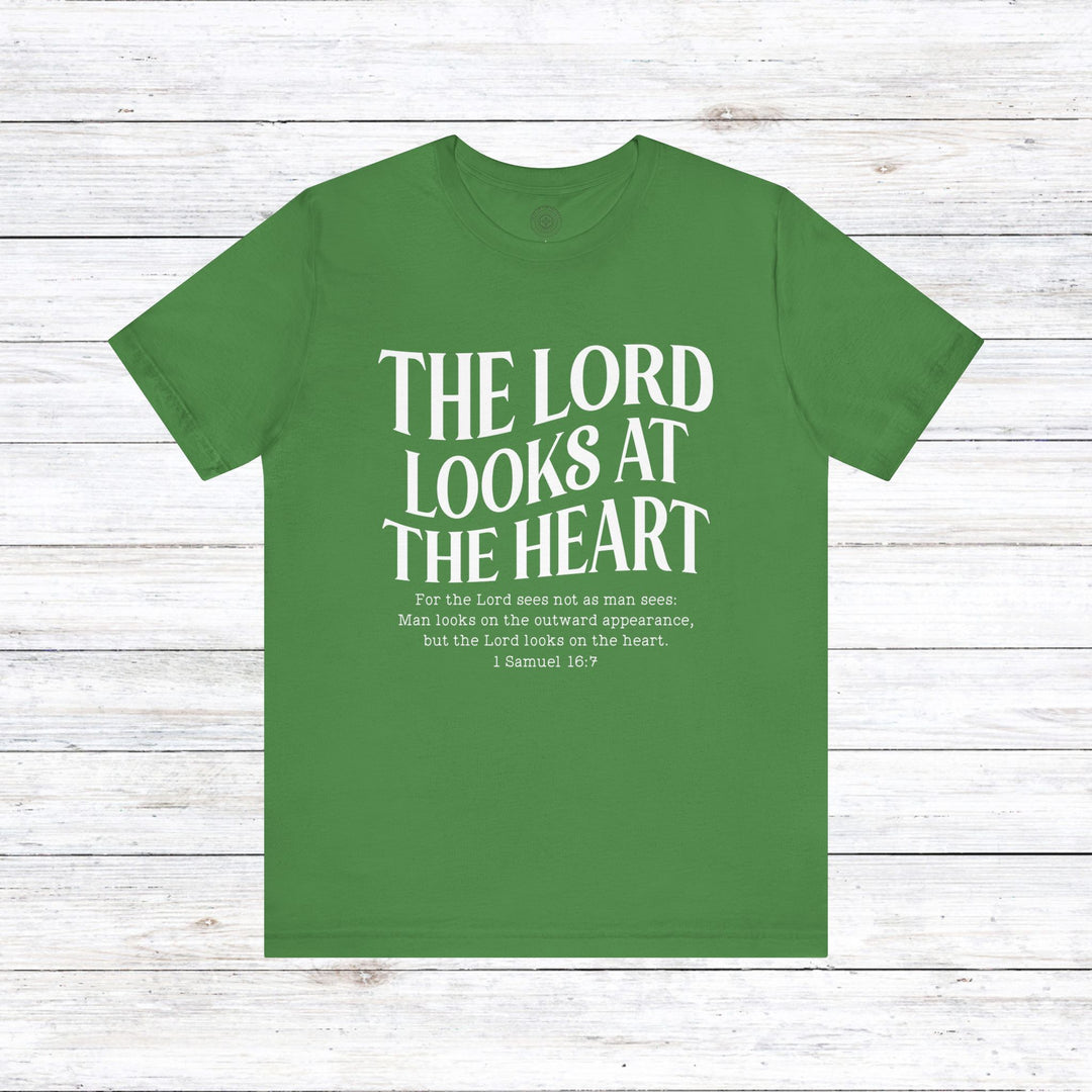 Lord Looks At The Heart Unisex T-Shirt T-Shirt Leaf S 