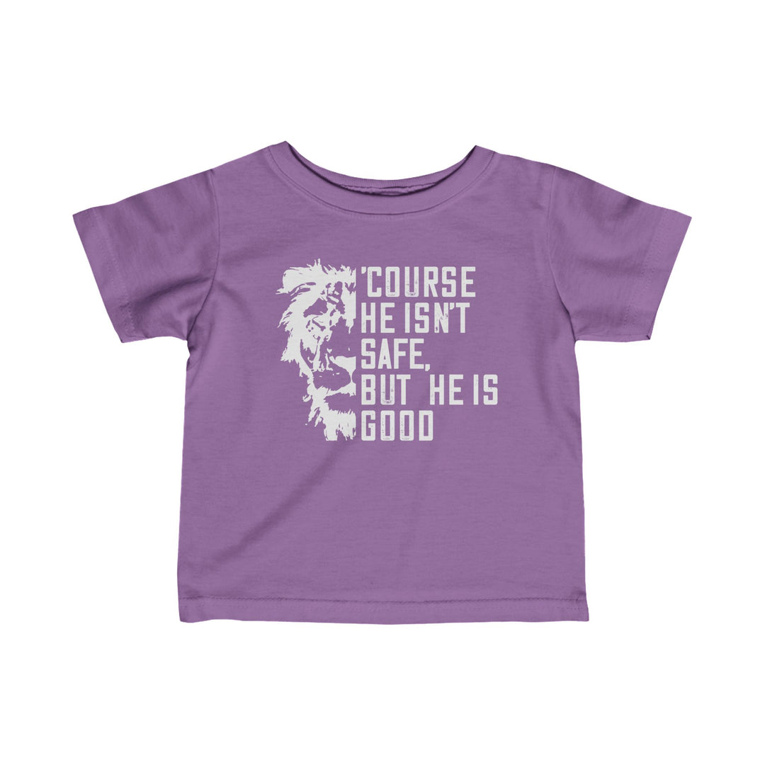 'Course He Isn't Safe Baby Tee Kids clothes Lavender 6M 