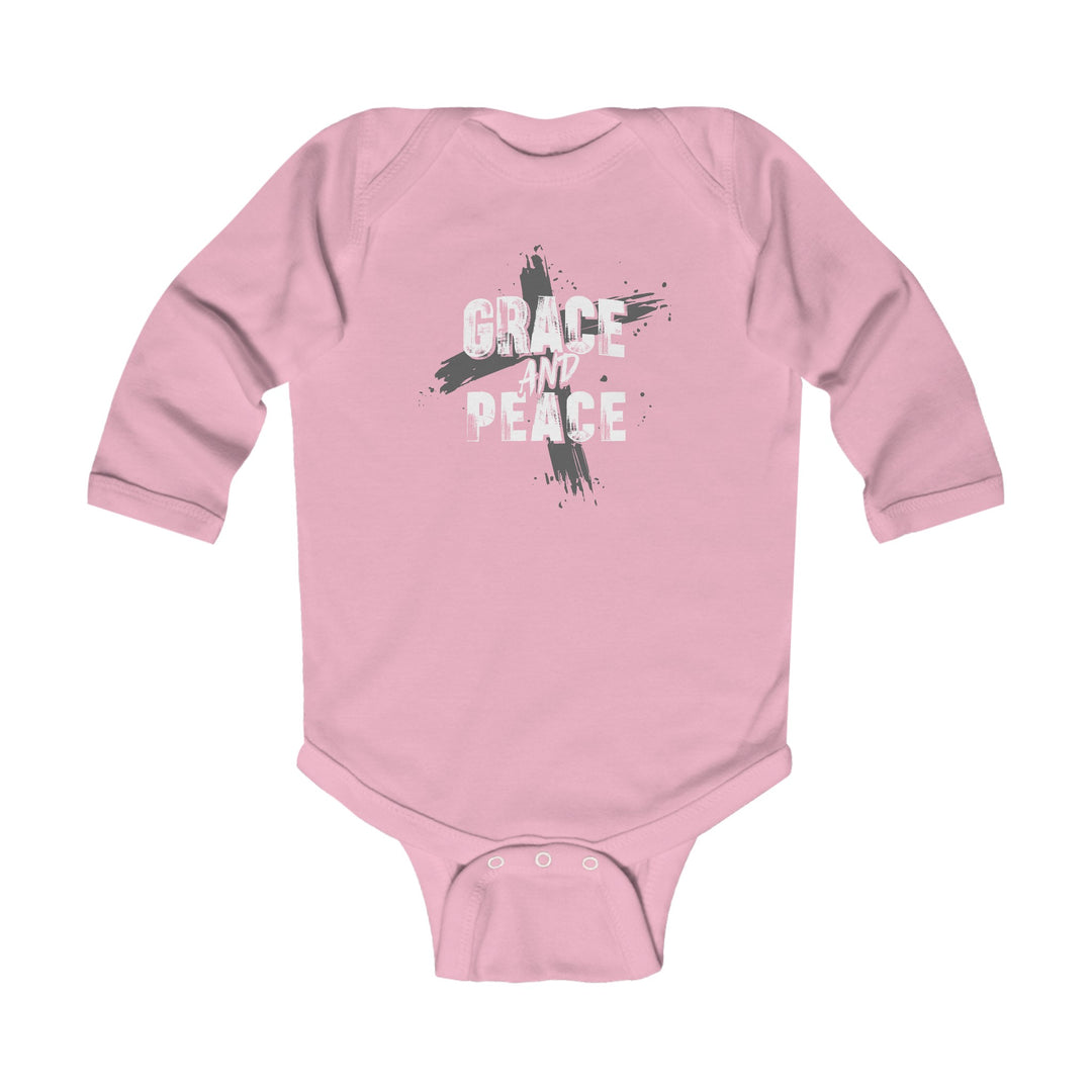 Grace and Peace Infant Long Sleeve Bodysuit Kids clothes Pink NB (0-3M) 