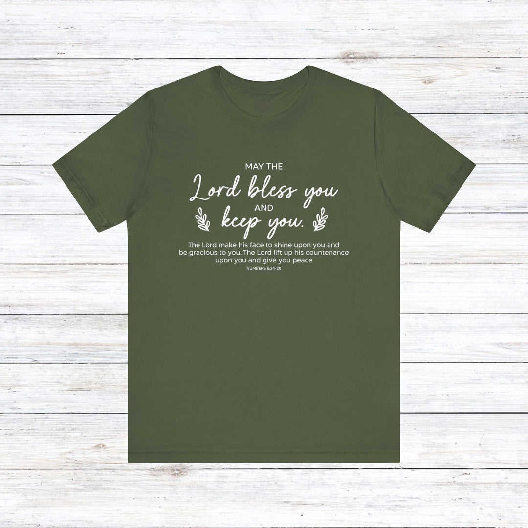 Bless and Keep You Unisex T-Shirt T-Shirt Military Green S 