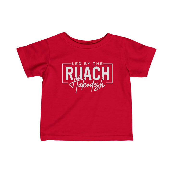 Led By The Ruach Hakodesh Baby Tee Kids clothes Red 6M 