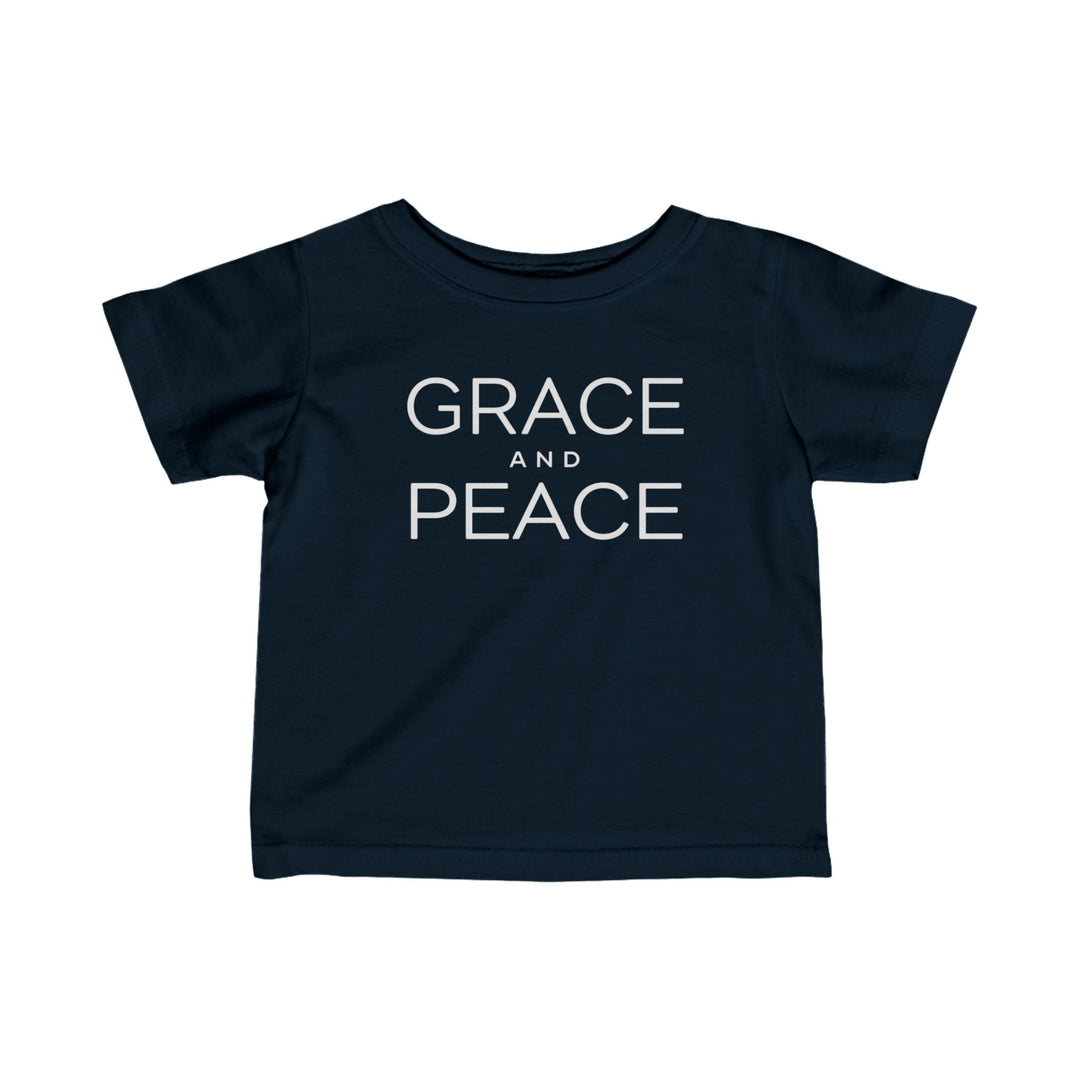 Grace and Peace Baby Tee Kids clothes Navy 6M 