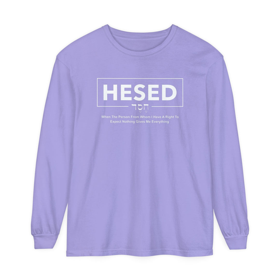 Hesed Everything Long Sleeve Shirt Long-sleeve Violet S 