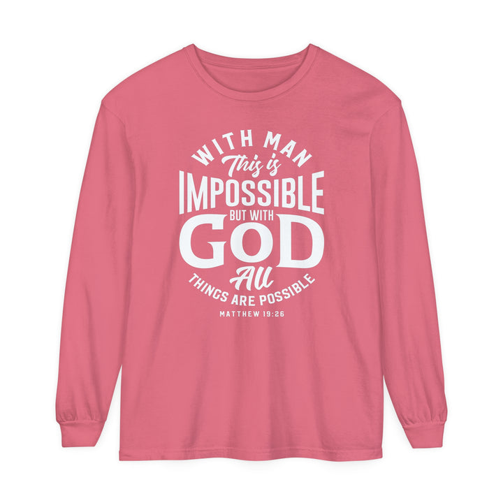 All Things Possible Long Sleeve Shirt Long-sleeve Watermelon S 