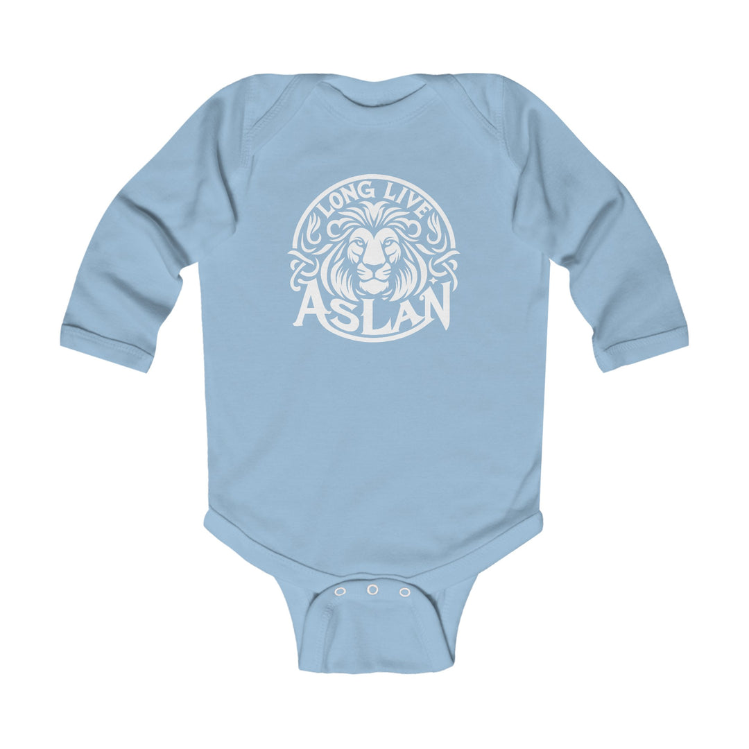 Long Live Aslan Infant Long Sleeve Bodysuit Kids clothes Light Blue NB (0-3M) 