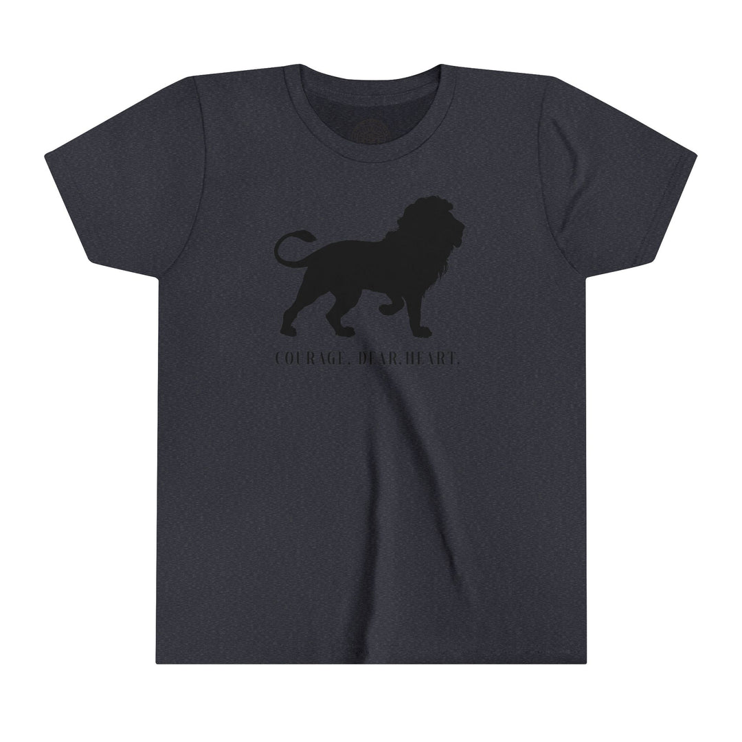 Courage Dear Heart Youth T-shirt Kids clothes Heather Navy S 