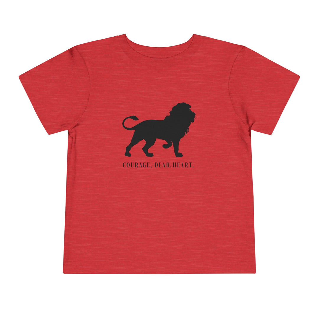 Courage Dear Heart Toddler Tee Kids clothes Heather Red 2T 