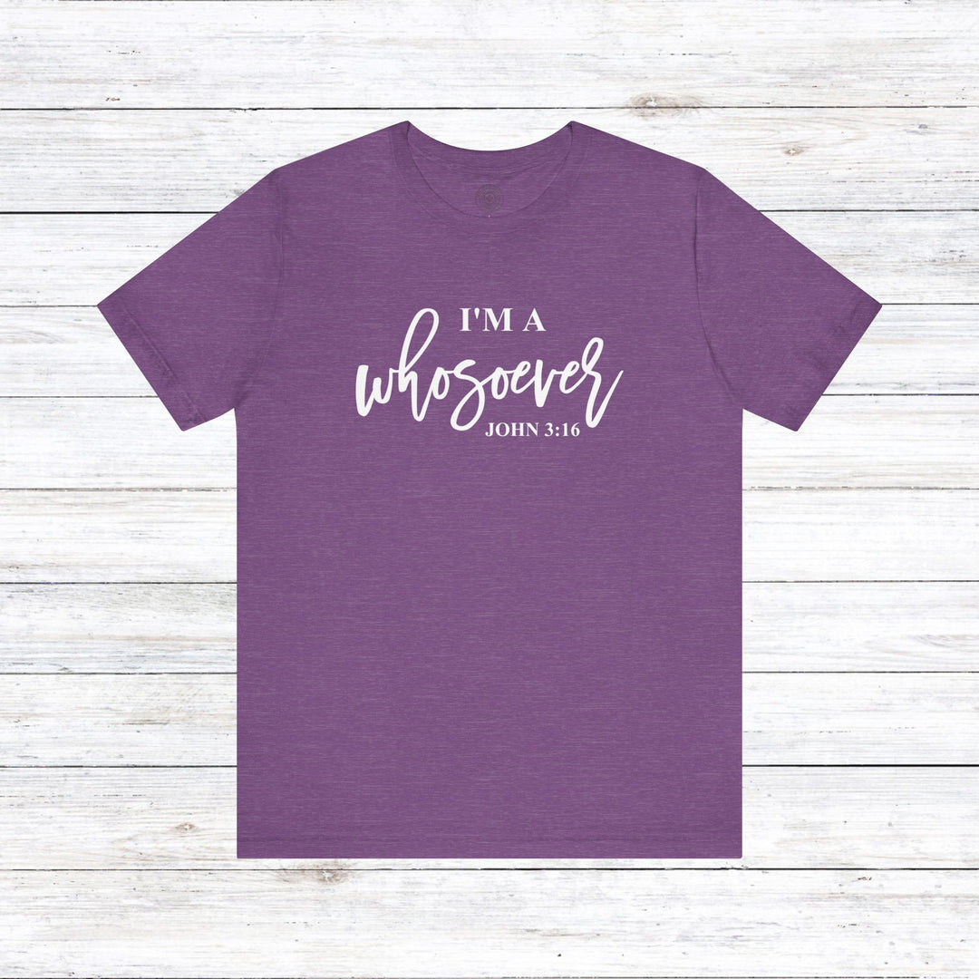 I'm A Whosoever Unisex T-Shirt T-Shirt Heather Team Purple S 