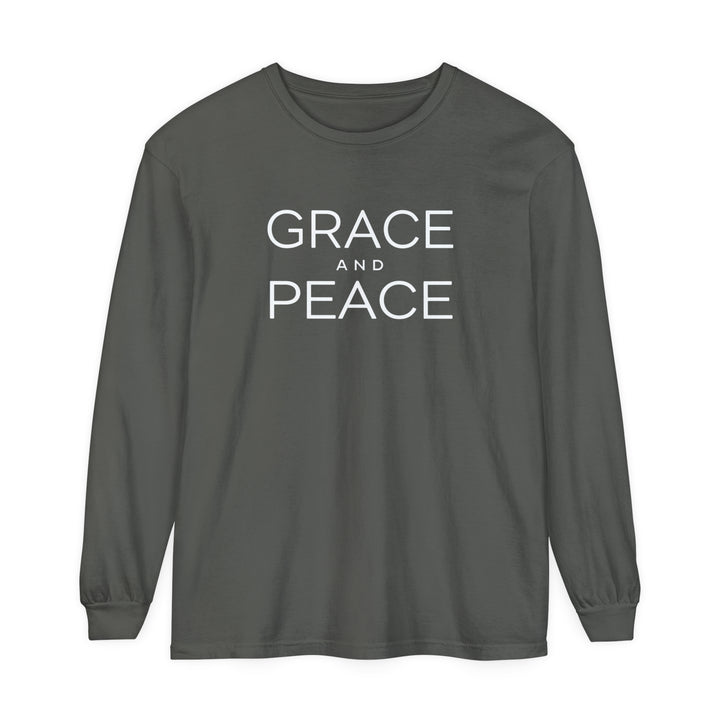 Grace and Peace Long Sleeve Shirt Long-sleeve Pepper S 