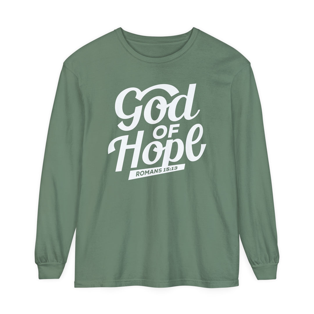 God of Hope Long Sleeve Shirt Long-sleeve Light Green S 