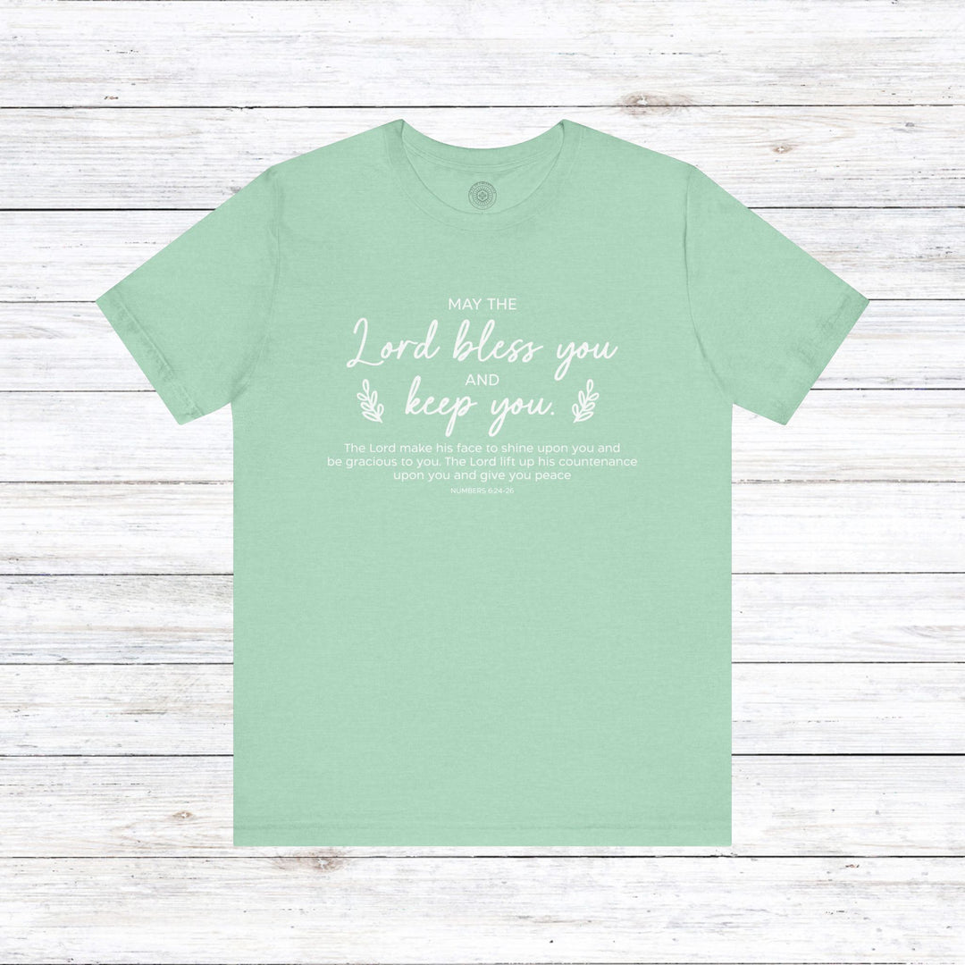 Bless and Keep You Unisex T-Shirt T-Shirt Heather Mint M 