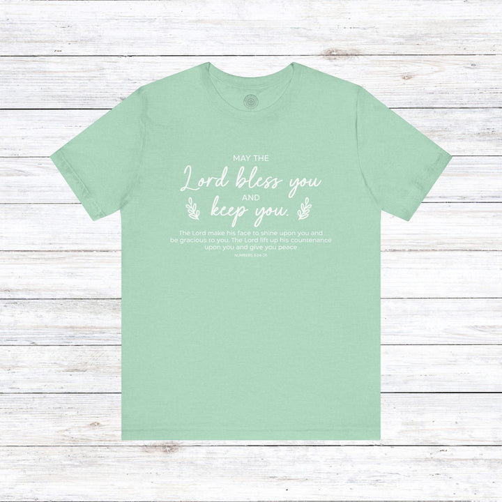 Bless and Keep You Unisex T-Shirt T-Shirt Heather Mint M 