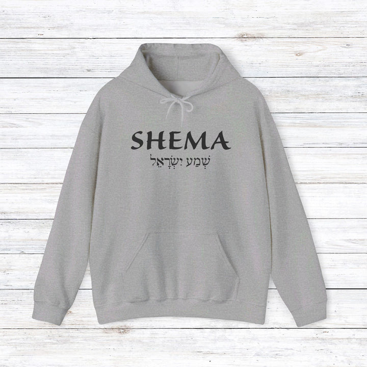 Shema Hebrew Hoodie Hoodie Sport Grey S 