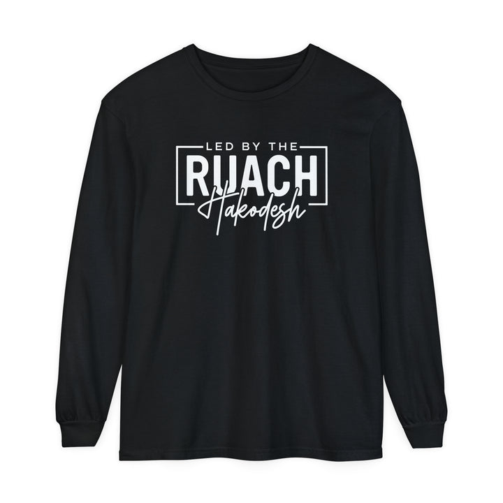 Led By Ruach Hakodesh Long Sleeve Shirt Long-sleeve Black S 