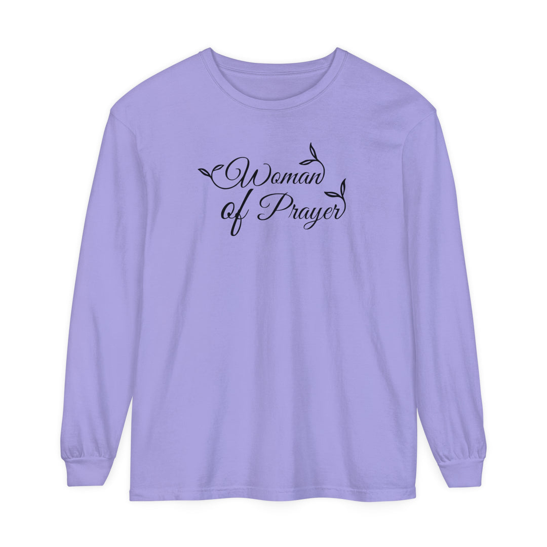 Woman of Prayer Long Sleeve Shirt Long-sleeve Violet S 