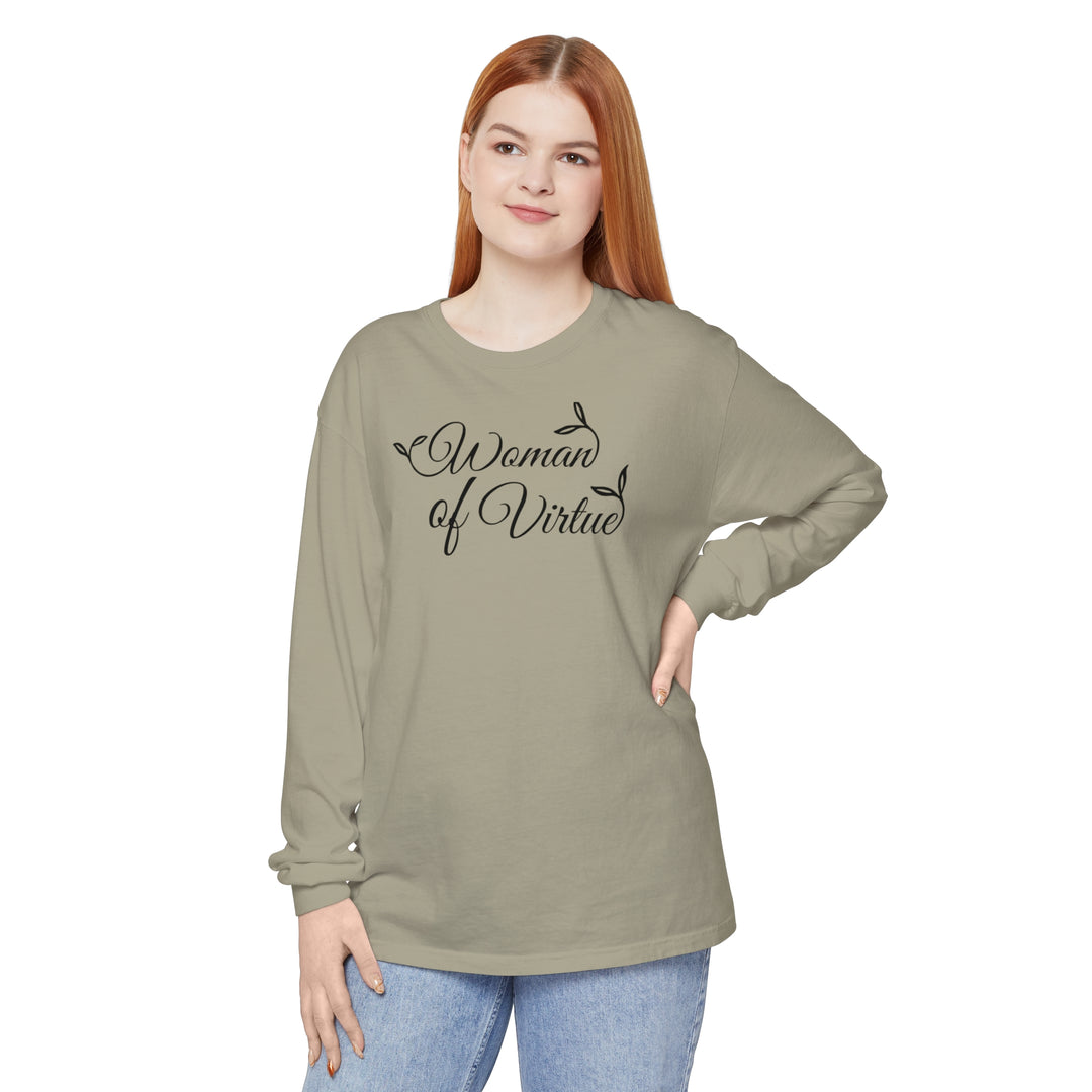 Woman of Virtue Long Sleeve Shirt Long-sleeve Sandstone S 