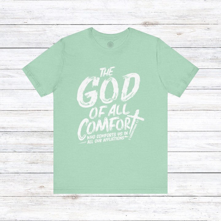 God of All Comfort Unisex T-Shirt T-Shirt Heather Mint M 