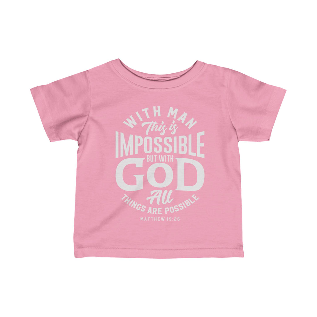 All Things Possible Baby Tee Kids clothes Pink 6M 