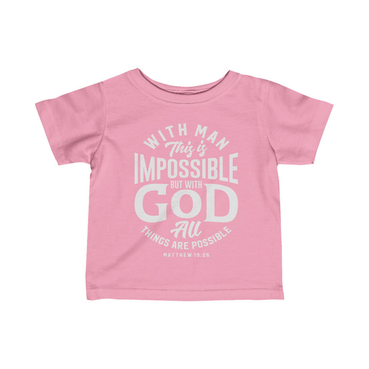 All Things Possible Baby Tee Kids clothes Pink 6M 