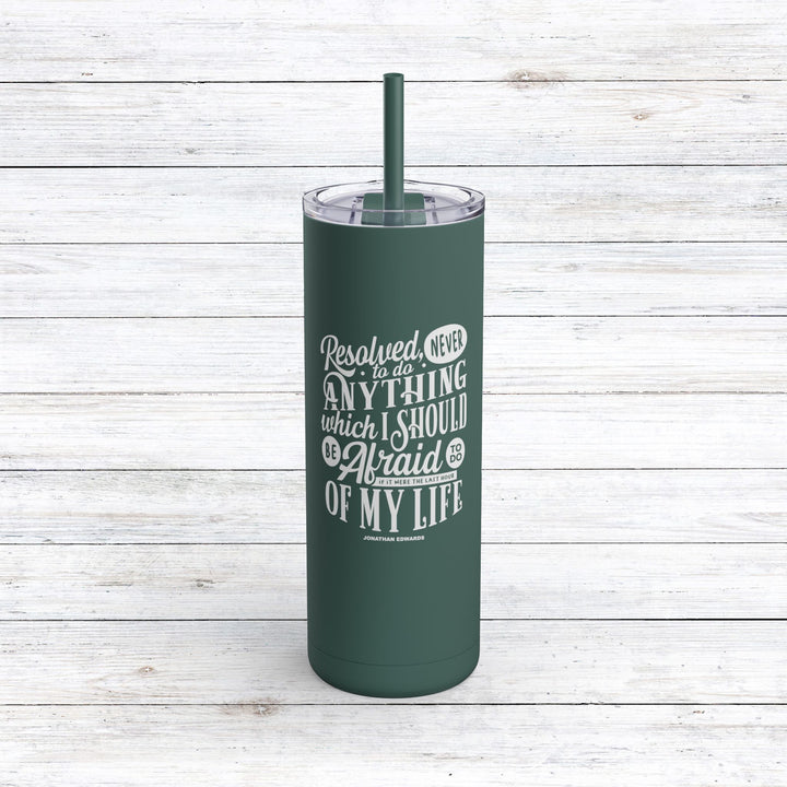 Christian Tumbler Last Hour Mug Deep Teal 20oz Matte