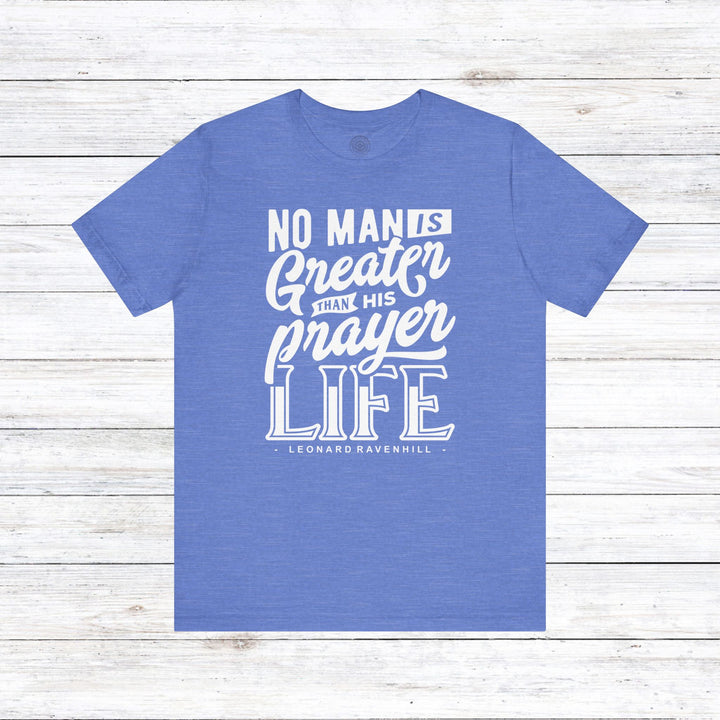 Prayer Life Unisex T-Shirt T-Shirt Heather Columbia Blue S 