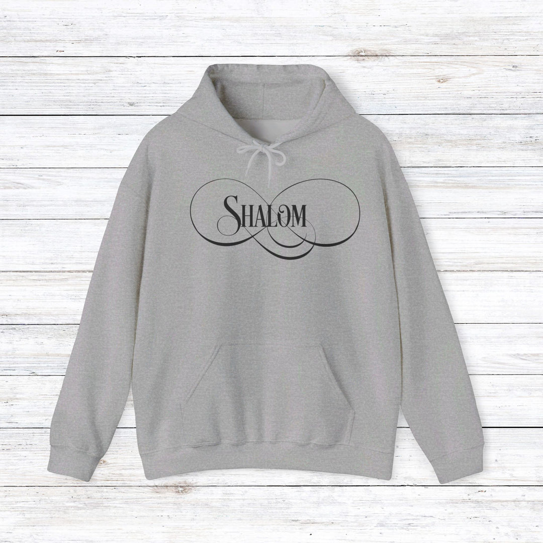 Shalom Script Hoodie Hoodie Sport Grey S 