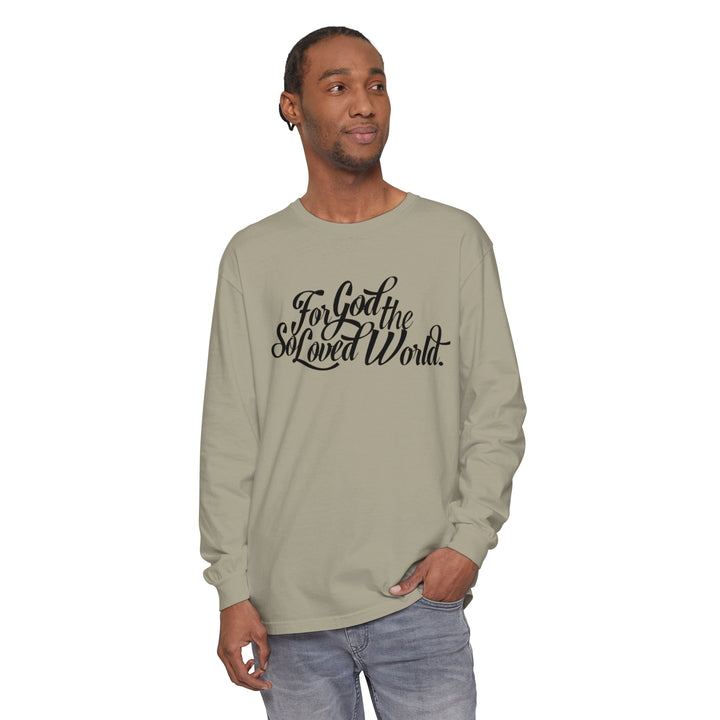 God So Loved Long Sleeve Shirt Long-sleeve   