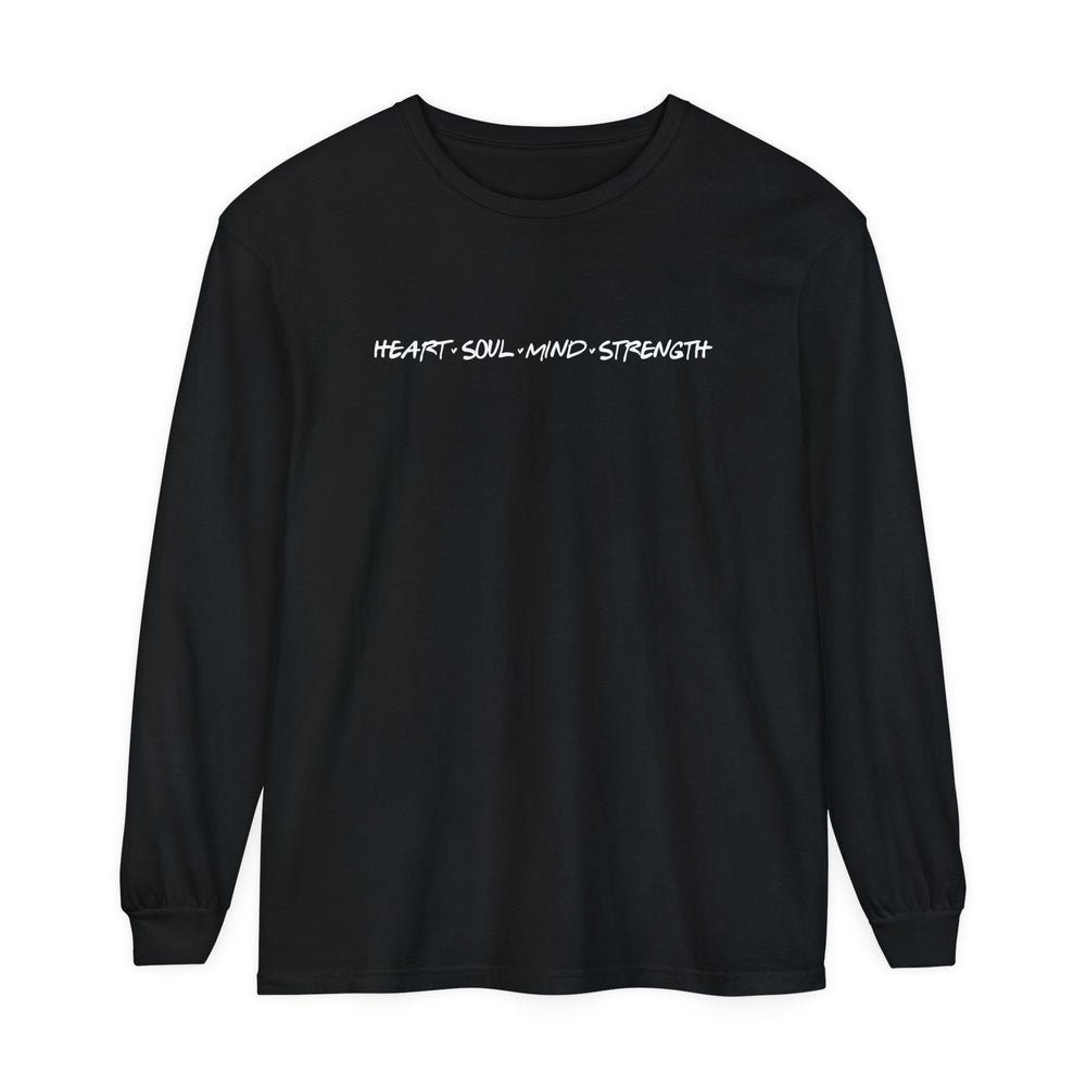 Heart Soul Mind Strength Long Sleeve Shirt Long-sleeve Black S 