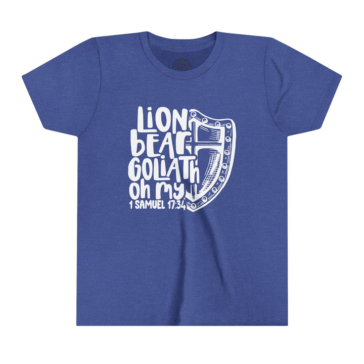 Lion Bear Goliath Oh My Youth T-shirt Kids clothes Heather True Royal S 