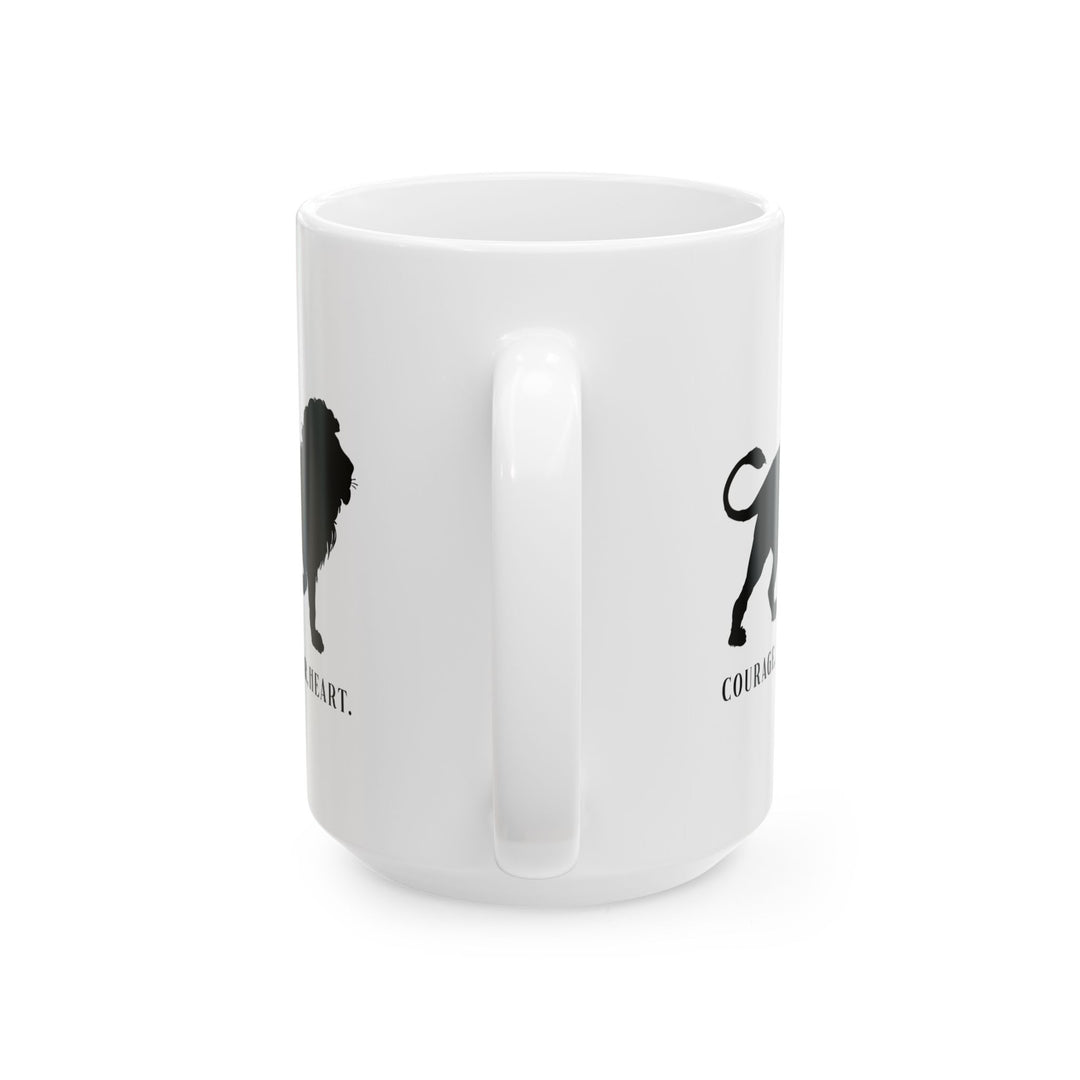 Christian Coffee Mug Courage Dear Heart Ceramic Mug   