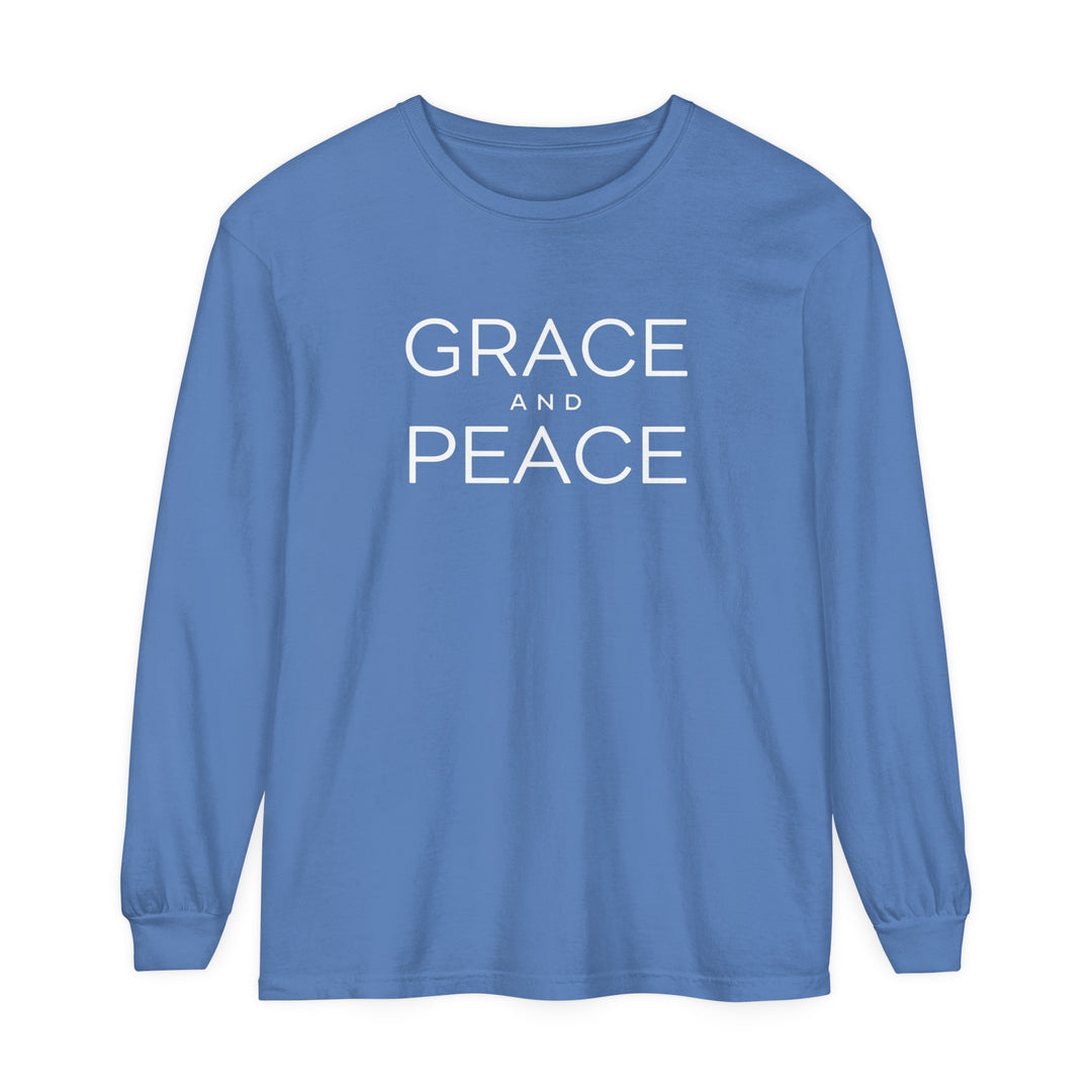 Grace and Peace Long Sleeve Shirt Long-sleeve Flo Blue S 