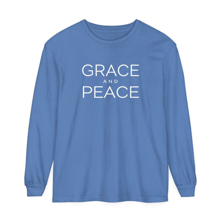 Grace and Peace Long Sleeve Shirt Long-sleeve Flo Blue S 