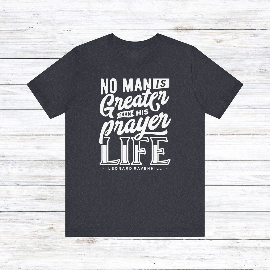 Prayer Life Unisex T-Shirt T-Shirt Heather Navy S 