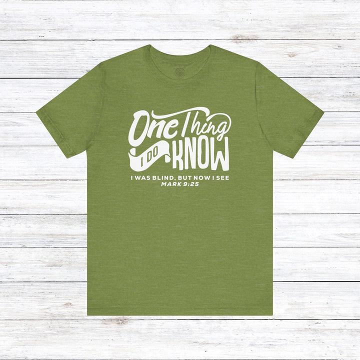 Now I See Unisex T-Shirt T-Shirt Heather Green S 