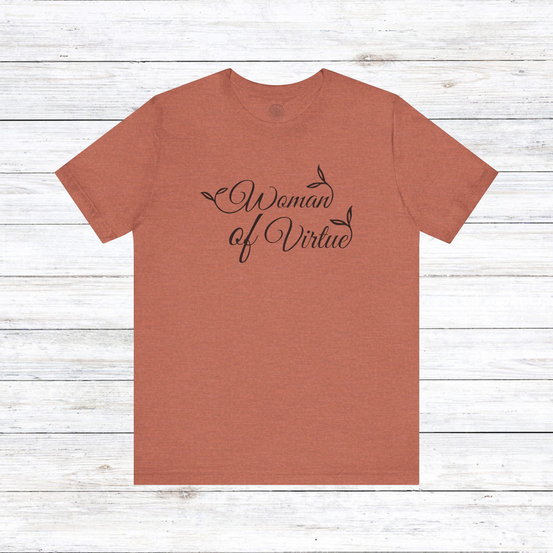 Woman of Virtue Unisex T-Shirt T-Shirt Heather Clay S 