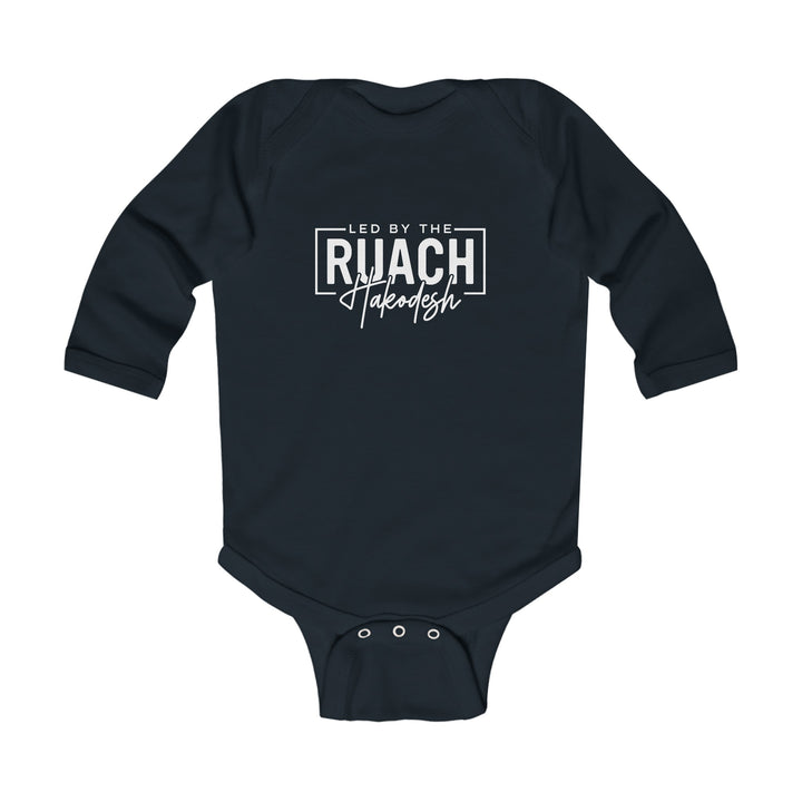 Led By Ruach Hakodesh Infant Long Sleeve Bodysuit Kids clothes Black NB (0-3M) 