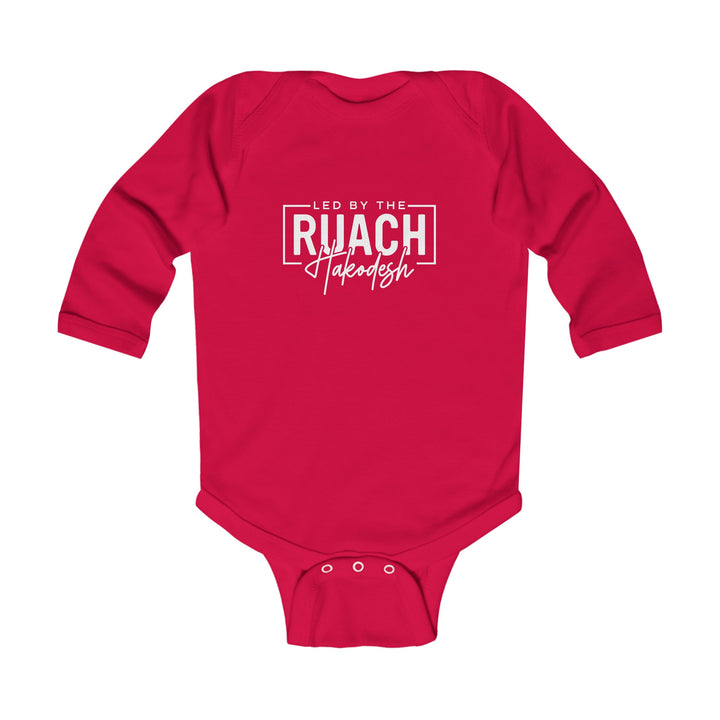 Led By Ruach Hakodesh Infant Long Sleeve Bodysuit Kids clothes Red NB (0-3M) 