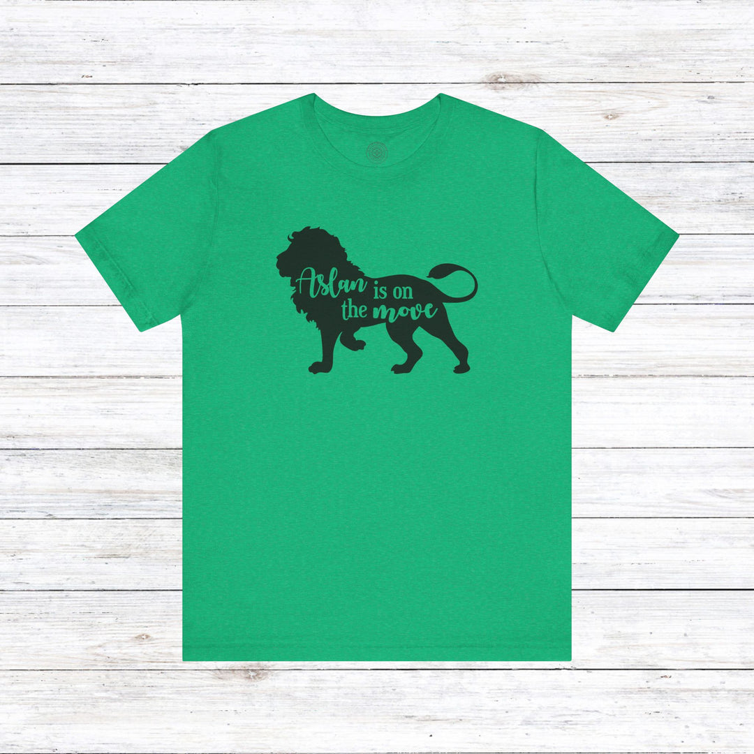 Aslan Is On The Move Unisex T-Shirt T-Shirt Heather Kelly S 