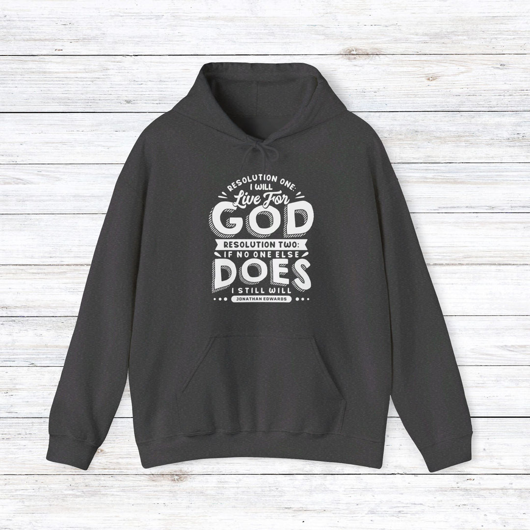 Live For God Hoodie Hoodie Dark Heather S 