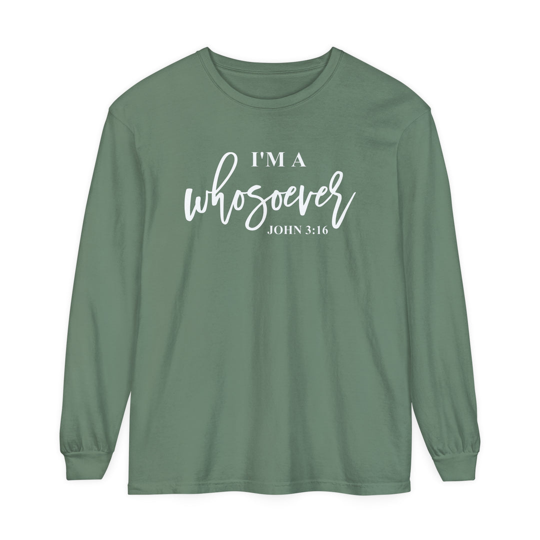 I'm A Whosoever Long Sleeve Shirt Long-sleeve Light Green S 