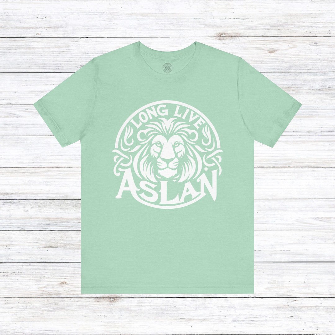 Long Live Aslan Unisex T-Shirt T-Shirt Heather Mint S 