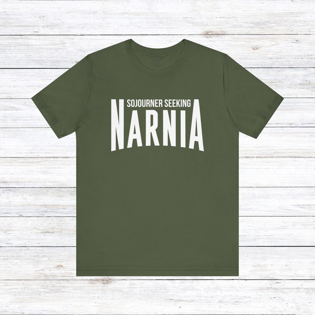 Sojourner Seeking Narnia Unisex T-Shirt T-Shirt Military Green S 